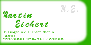 martin eichert business card